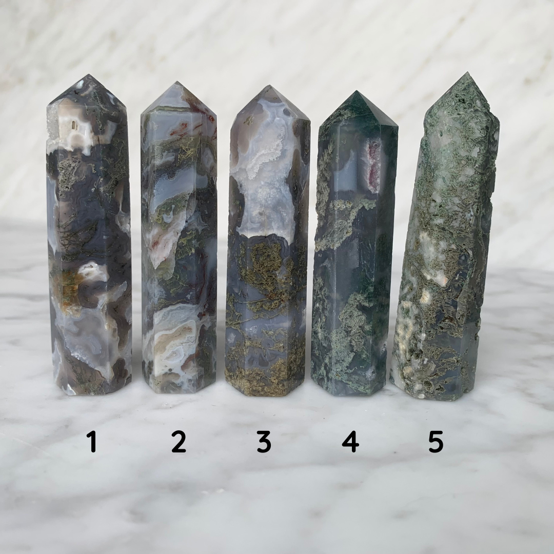 Choisi ton Agate Mousse * 7 - 8 CM * 33 - 60 GRAM . énergie positive . Cristaux Naturels . Prospérité . Chance
