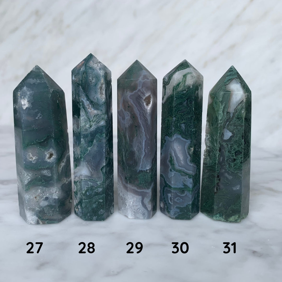 Choisi ton Agate Mousse * 7 - 8 CM * 33 - 60 GRAM . énergie positive . Cristaux Naturels . Prospérité . Chance