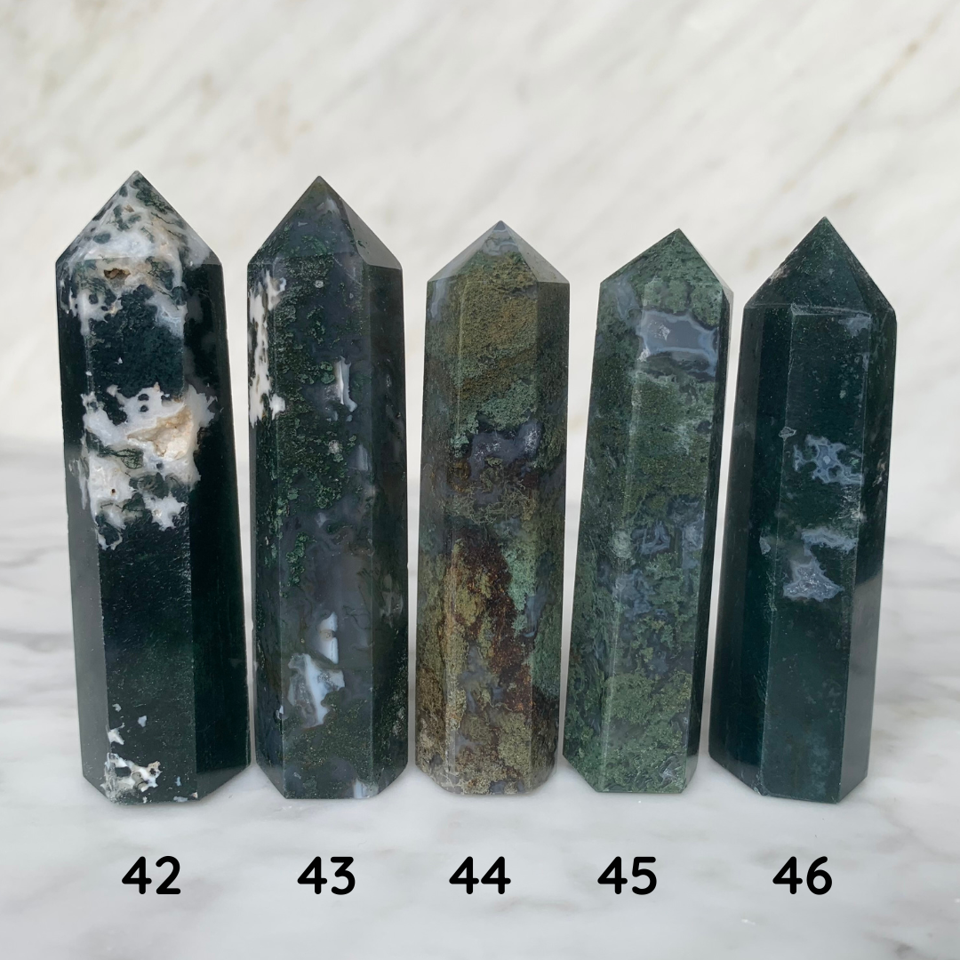 Choisi ton Agate Mousse * 7 - 8 CM * 33 - 60 GRAM . énergie positive . Cristaux Naturels . Prospérité . Chance