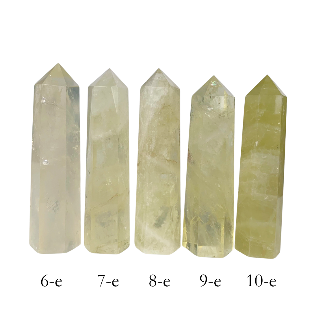 Copie de Choisi ta Citrine * 7 - 8 CM * 43 - 52 GRAM . énergie positive . Tour point Cristal . Tour de Citrine