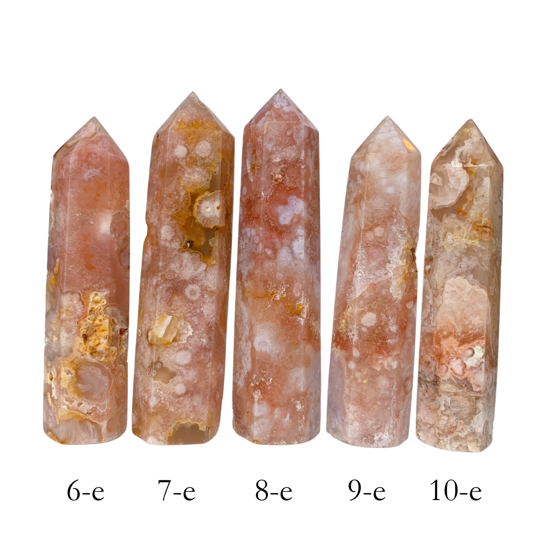 Choisi ton Agate Cerise * 7 - 8 CM * 36 - 54 GRAM . énergie positive . Tour point Cristal . Tour de cristal d'agate cerisier