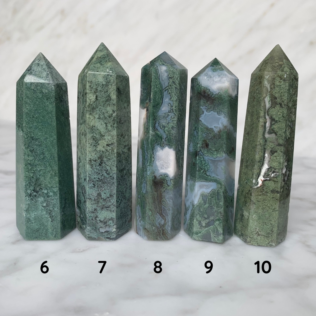 Choisi ton Agate Mousse * 7 - 8 CM * 33 - 60 GRAM . énergie positive . Cristaux Naturels . Prospérité . Chance