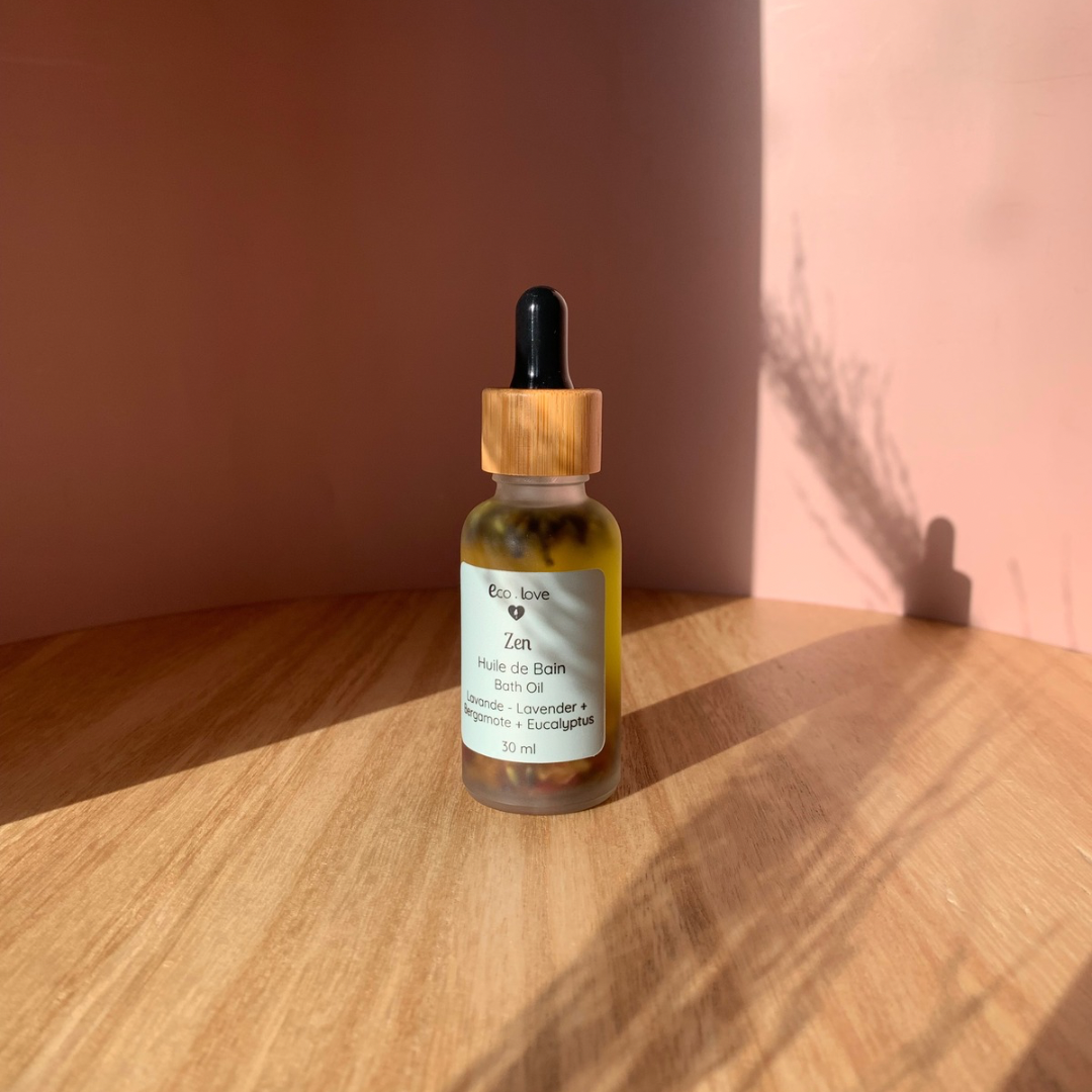 Huile de Bain ZEN 〰️ Lavande + Bergamote + Eucalyptus + Romarin