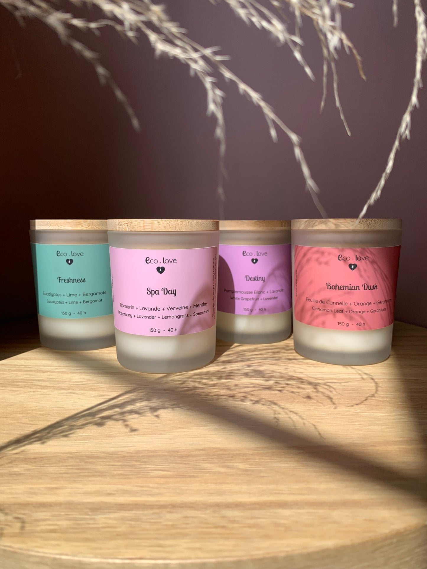 *Couvercle un peu relevé - Bougie SPA DAY - Romarin + Lavande + Verveine des Indes + Menthe Verte