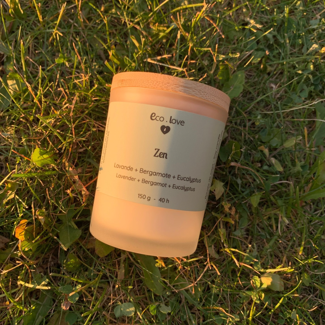 Bougie ZEN - Lavande Fine + Bergamote + Eucalyptus + Romarin