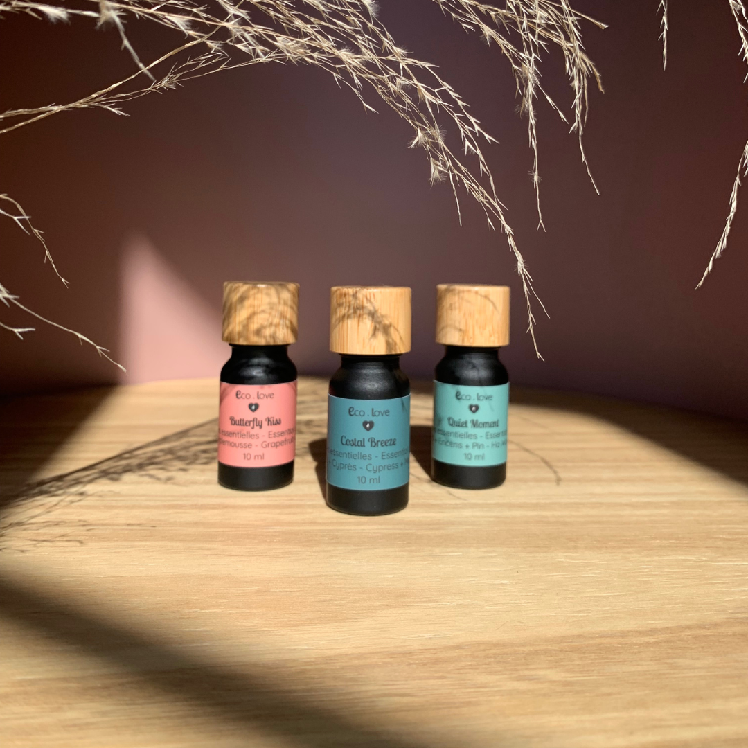 Huile Essentielle QUIET MOMENTS 〰️ Bois de hô + Encens + Pin + Cyprès