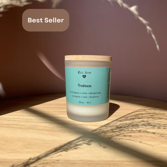 Bougie FRESHNESS - Eucalyptus + Lime + Bergamote