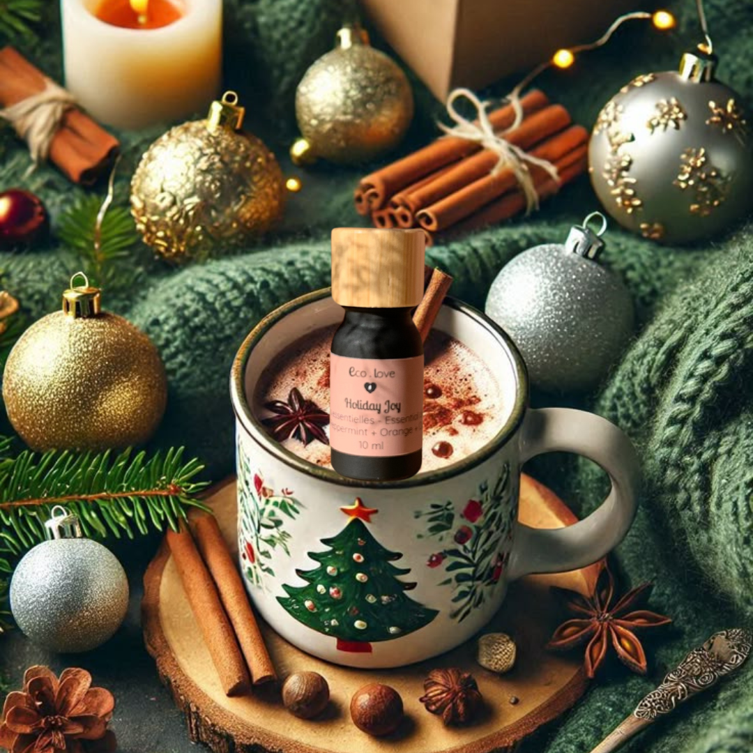 Huile Essentielle HOLIDAY JOY - Menthe Poivrée + Orange + Cannelle