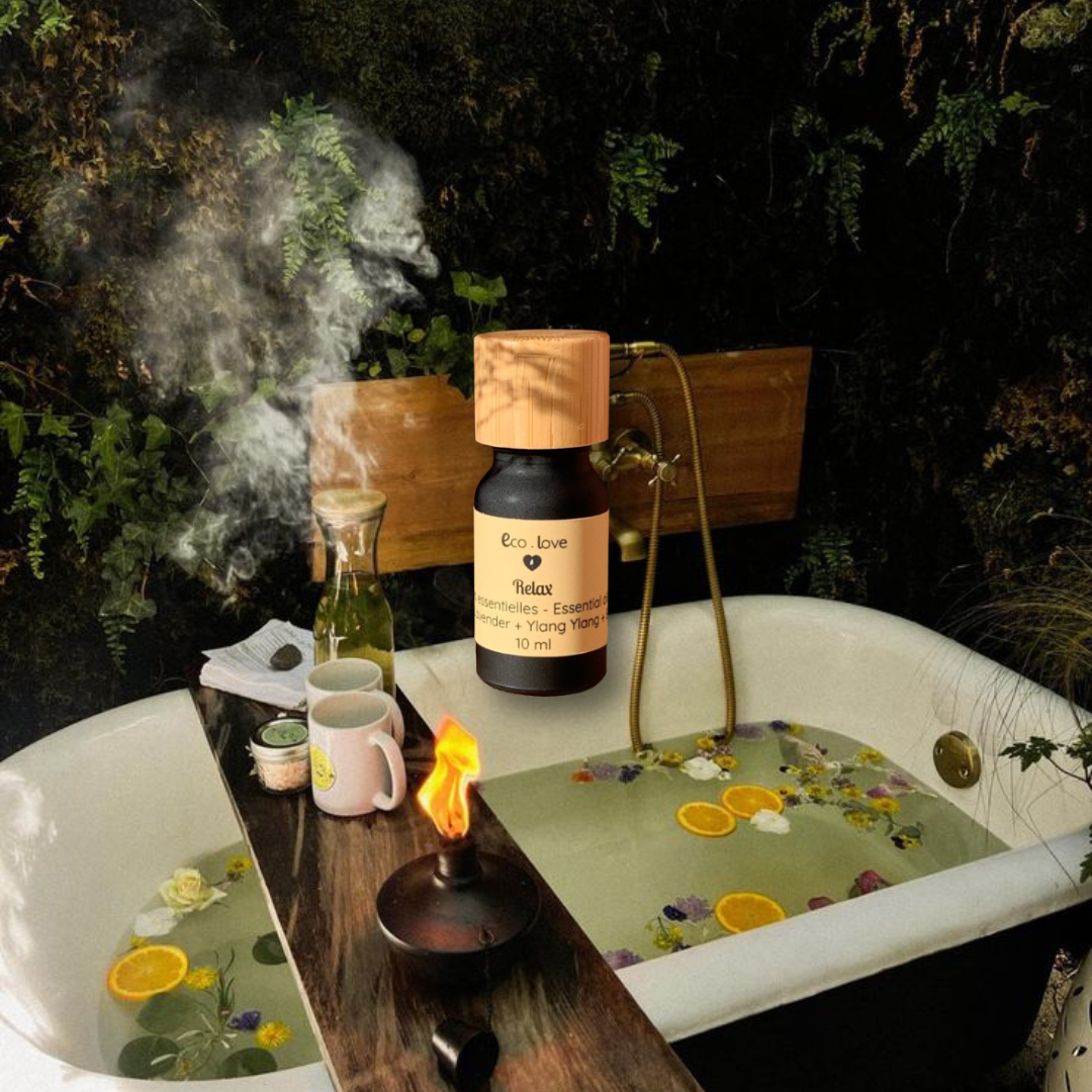 Huile Essentielle RELAX - Lavande Fine + Ylang Ylang + Eucalyptus + Menthe Poivrée + Orange + Bergamote