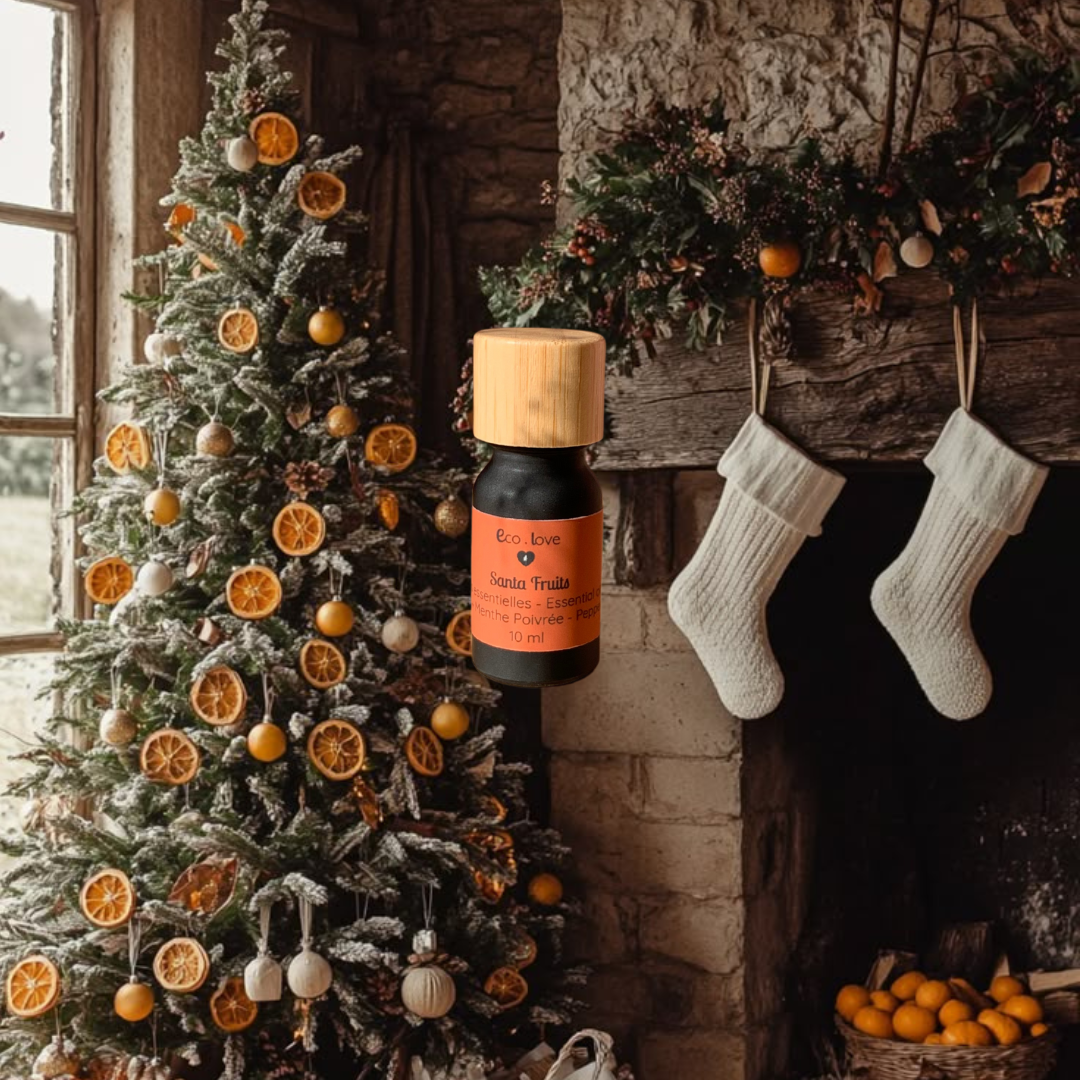 Huile Essentielle SANTA FRUITS 〰️ Orange + Pamplemousse + Menthe Poivrée