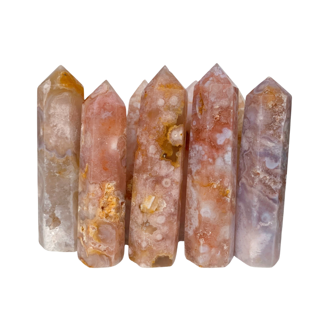 Choisi ton Agate Cerise * 7 - 8 CM * 36 - 54 GRAM . énergie positive . Tour point Cristal . Tour de cristal d'agate cerisier