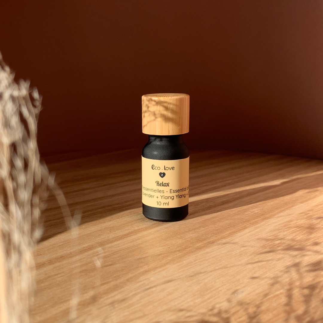 Huile Essentielle RELAX 〰️ Lavande + Ylang Ylang + Eucalyptus + Menthe Poivrée + Orange + Bergamote