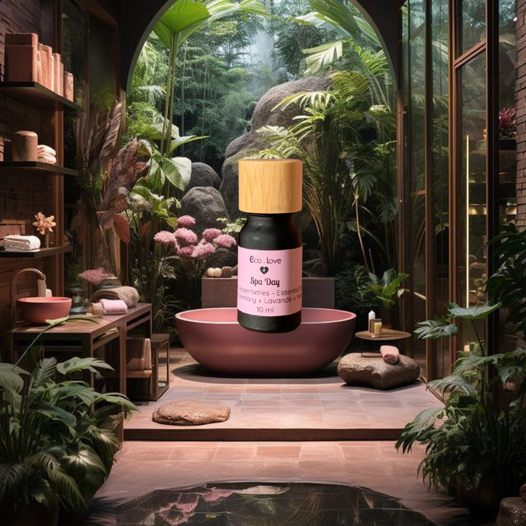Huile Essentielle SPA DAY - Romarin + Lavande Fine + Verveine des Indes + Menthe Verte