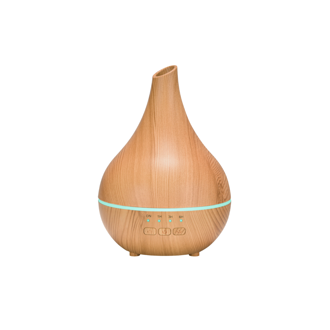 TAO - Petit Diffuseur 100 ml Finition effet bois - X3 Couleurs Disponible