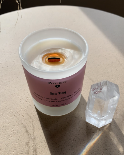 Bougie SPA DAY  —  Romarin + Lavande + Verveine des Indes + Menthe Verte