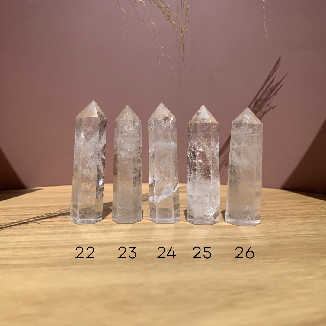 Choisi ton Quartz Clair * 7 - 8 CM * 36 -62 GRAM . énergie positive . Cristaux Naturels . Clarté d’esprit