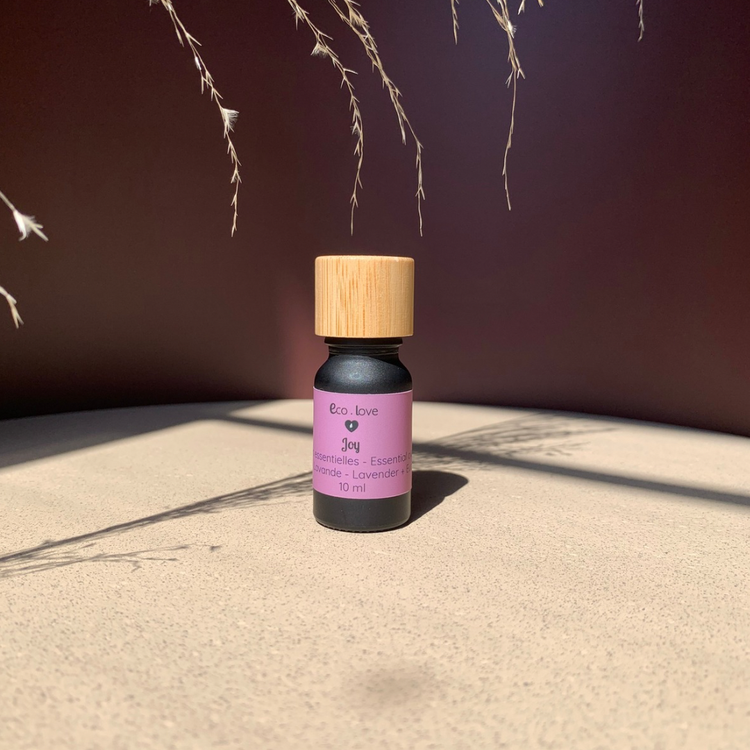 JOY —  Synergie d'Huiles Essentielles —  Pamplemousse Blanc + Citron + Tangerine + Lavande + Eucalyptus