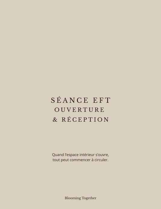 Séance EFT Ouverture & Réception - Créer l’espace intérieur pour recevoir LANCEMENT - FR