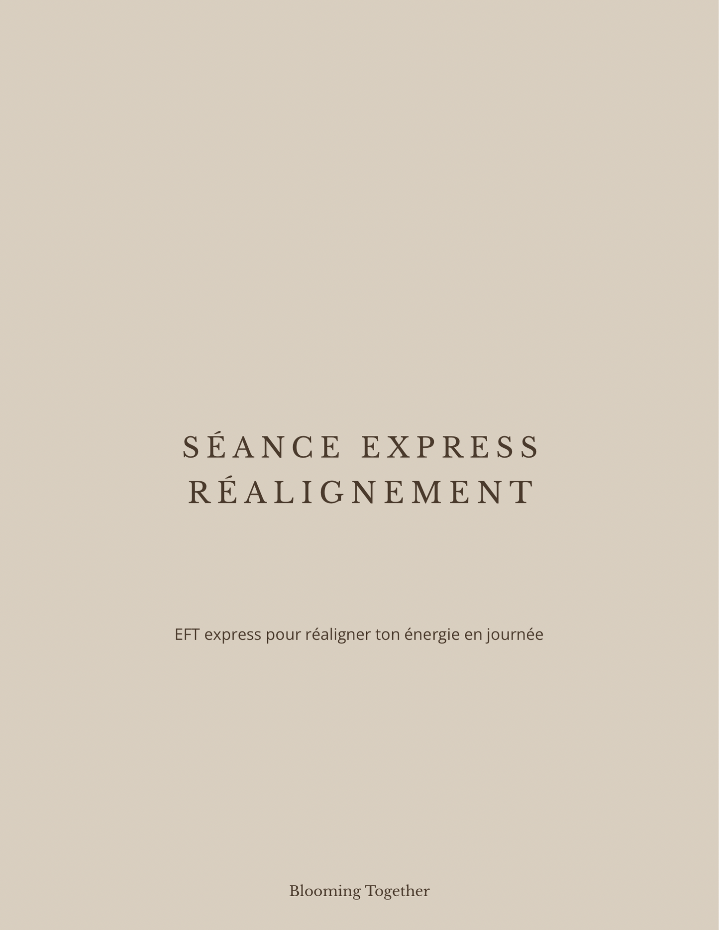 Séance EFT Express - Réalignement Quotidien - FR