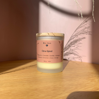 Bougie CITRUS SPICED - Bergamote + Écorce de Cannelle + Girofle + Orange ÉDITION LIMITÉE