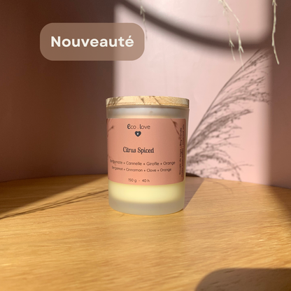 Bougie CITRUS SPICED - Bergamote + Écorce de Cannelle + Girofle + Orange ÉDITION LIMITÉE