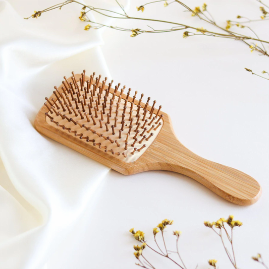 Brosse à cheveux en bambou naturelle durable Large