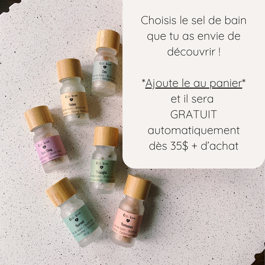 Sel de Bain découverte 10g 〰️ 1 GRATUIT sur tout achat de 35$ +