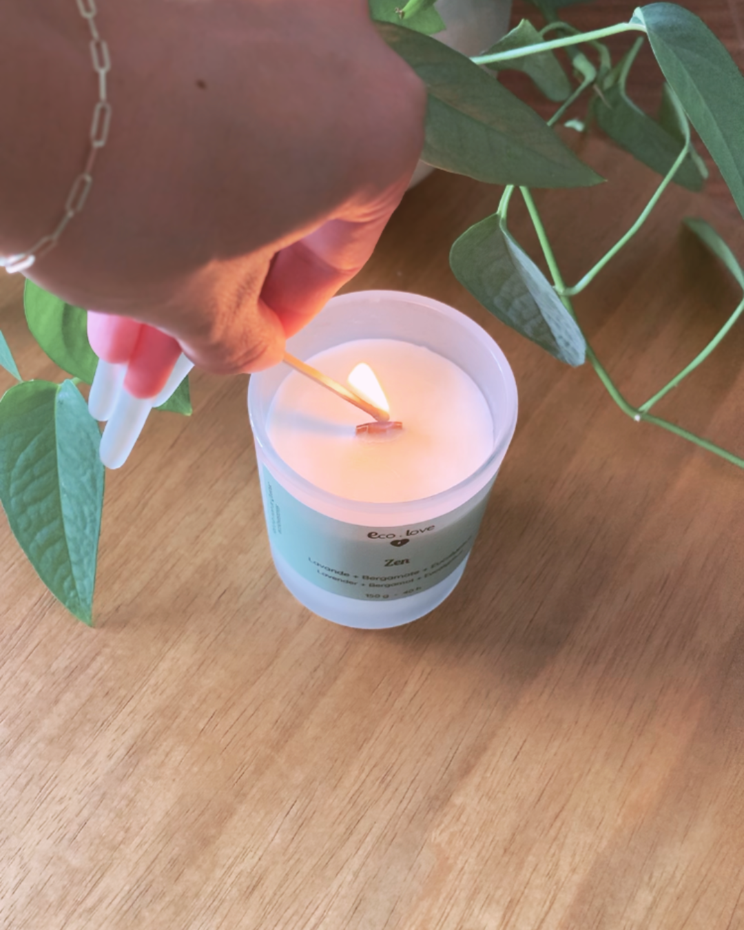 Bougie ZEN - Lavande Fine + Bergamote + Eucalyptus + Romarin