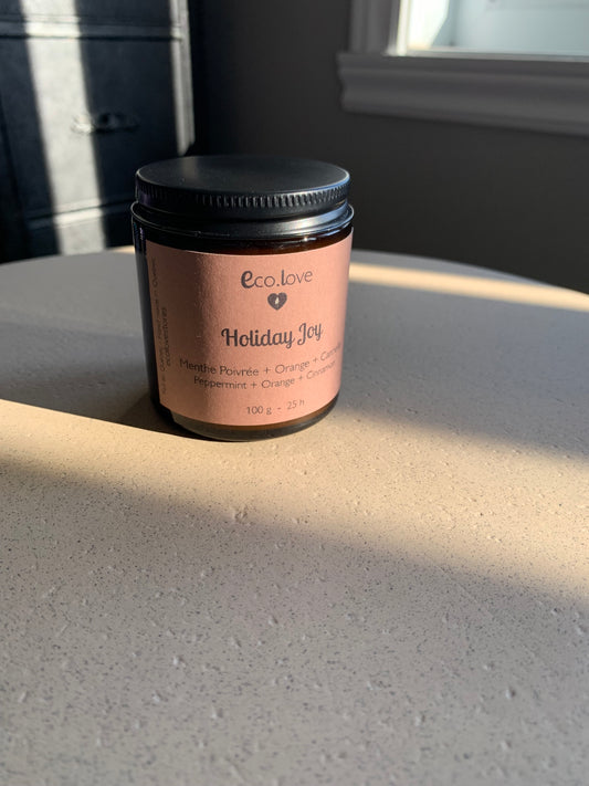 Bougie HOLIDAY JOY  —  Menthe Poivrée + Orange + Cannelle