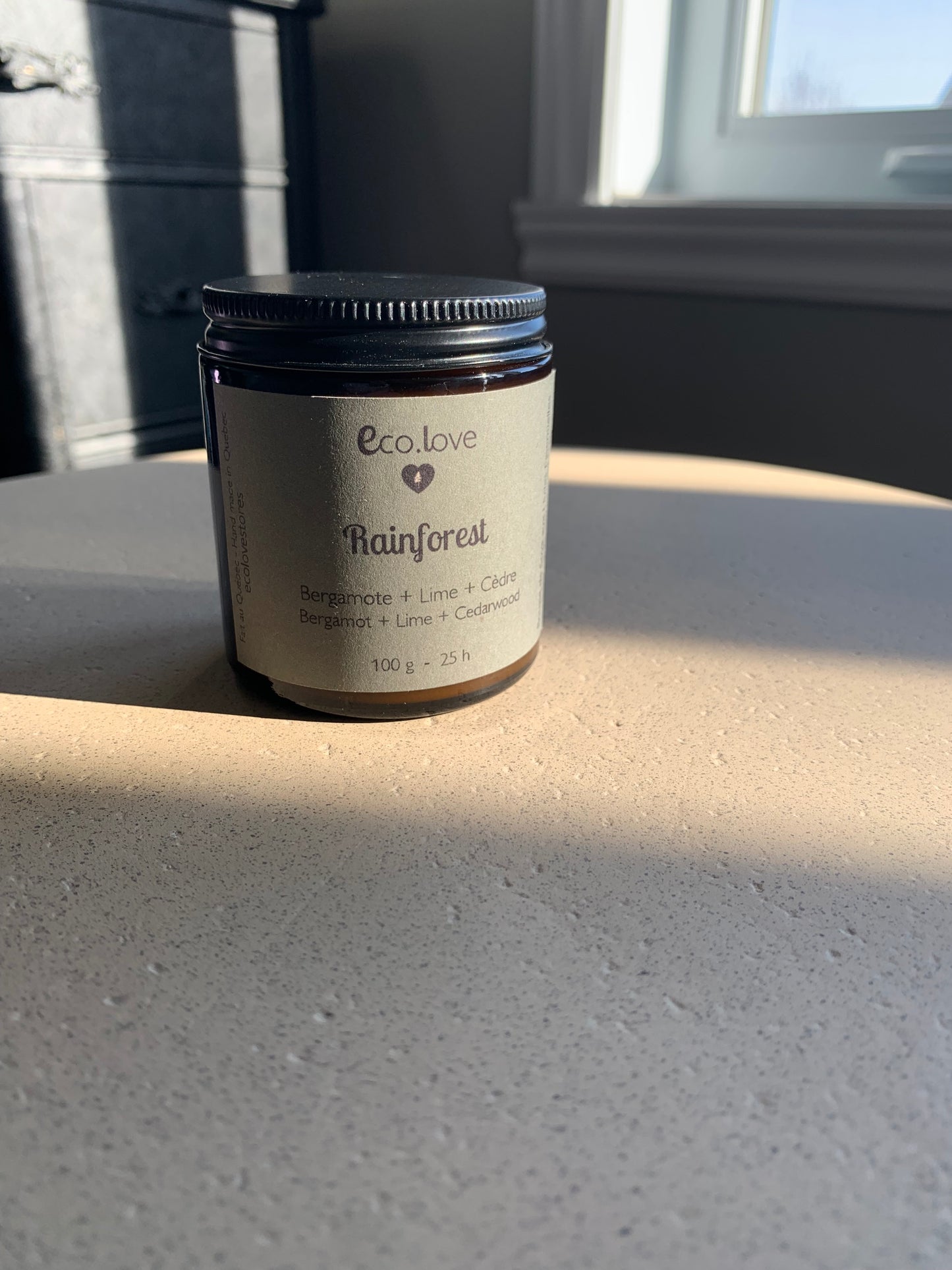 Bougie RAINFOREST —   Bergamote + Lime + Cèdre + Patchouli