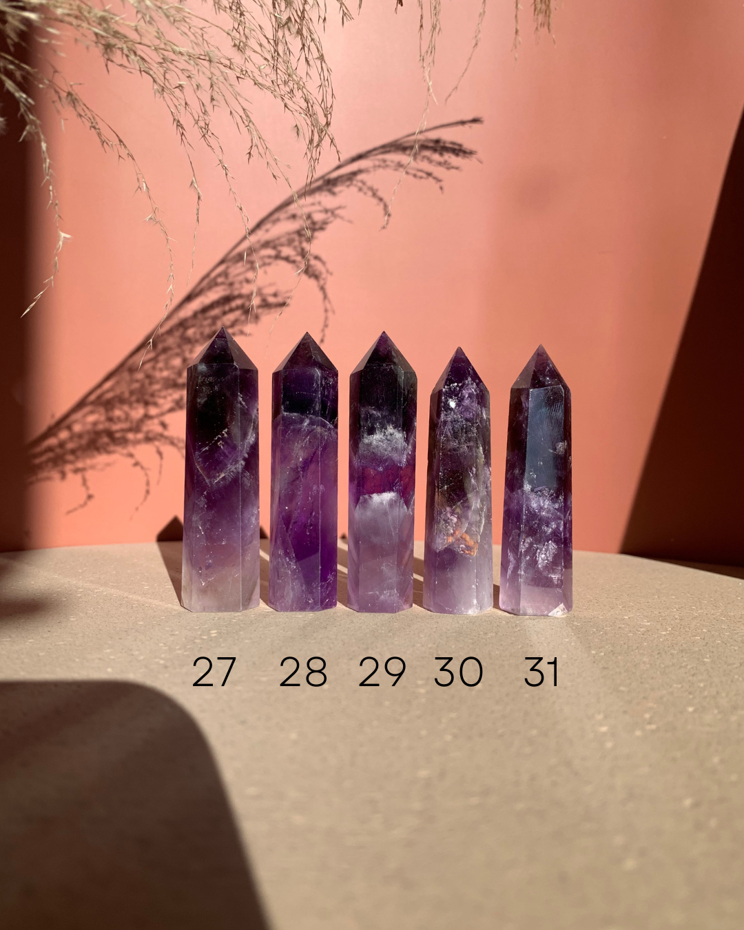 Choisis ton Améthyste * 7 - 8 CM * 36 - 55 GRAM . Pierre Naturelle . énergie positive . Crystal Tower . troisième œil . Tour d'Améthyste