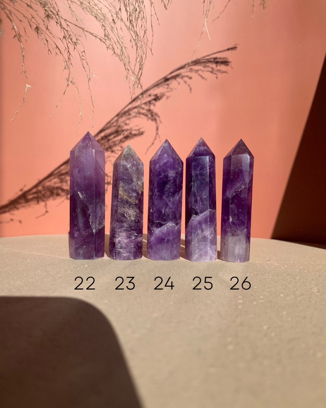 Choisis ton Améthyste * 7 - 8 CM * 36 - 55 GRAM . Pierre Naturelle . énergie positive . Crystal Tower . troisième œil . Tour d'Améthyste