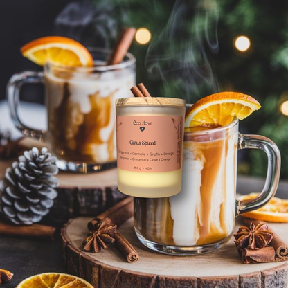 Bougie CITRUS SPICED  —  Bergamote + Écorce de Cannelle + Girofle + Orange  —  ✨PRÉVENTE —  Expédition à partir du 3 septembre 2026