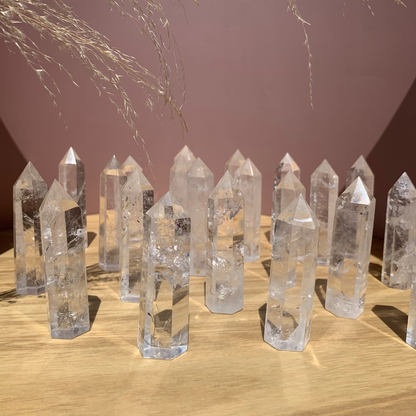 Choisi ton Quartz Clair * 7 - 8 CM * 36 -62 GRAM . énergie positive . Cristaux Naturels . Clarté d’esprit