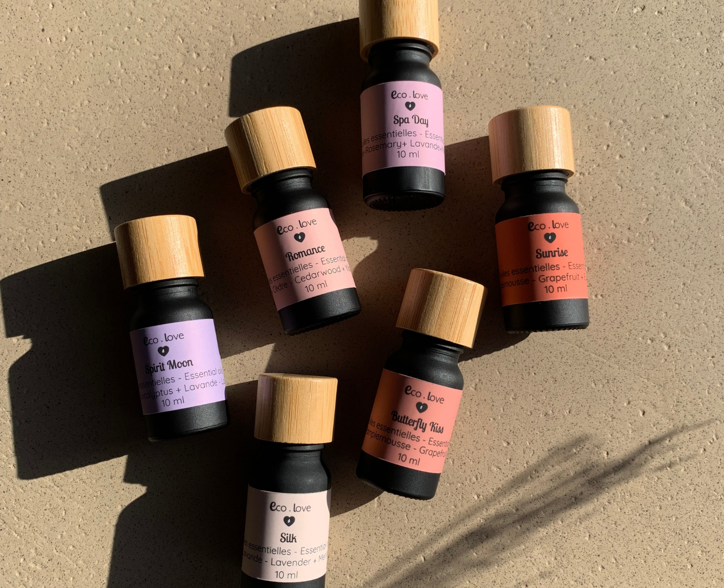 SUNRISE   —  Synergie d'Huiles Essentielles  —   Orange Douce + Orange Sanguine + Pamplemousse Rose + Eucalyptus