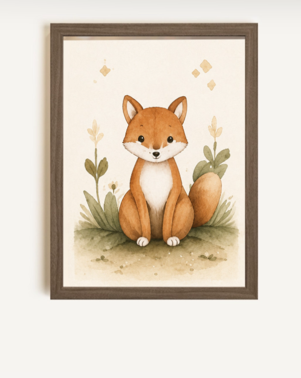 Le petit renard - Toile rigide