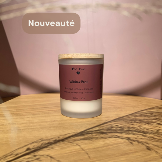 LANCEMENT Bougie WITCHES BREW 〰️ Patchouli + Cèdre + Cannelle