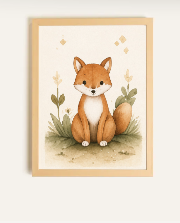 Le petit renard - Toile rigide