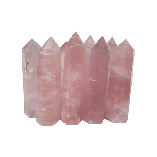 Choisi ton Quartz Rose * 7 - 8 CM * 37 - 54 GRAM . énergie positive . Tour de pointe . Amour . Amitié