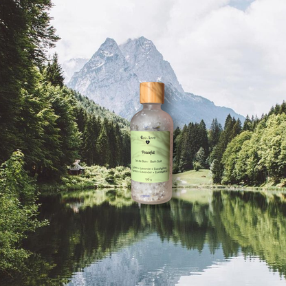 PEACEFUL  —  Sel de Bain  —  Sel d'Epsom  —  Cyprès + Lavande + Cèdre + Eucalyptus