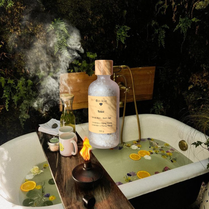 RELAX  —  Sel de Bain  —  Sel d'Epsom  —  Lavande + Eucalyptus + Ylang Ylang + Orange + Menthe Poivrée + Bergamote