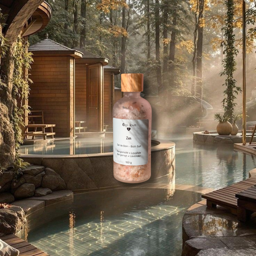 ZEN  —  Sel de Bain  —  Sel d'Epsom & Sel de l'Himalaya  —  Lavande + Bergamote + Romarin + Eucalyptus
