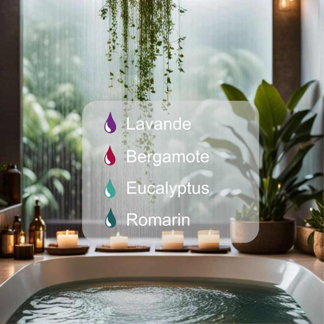 Sel de Bain ZEN - Sel de l'Himalaya + Sel d'Epsom + Sel de la Mer Morte - Lavande + Bergamote + Eucalyptus + Romarin